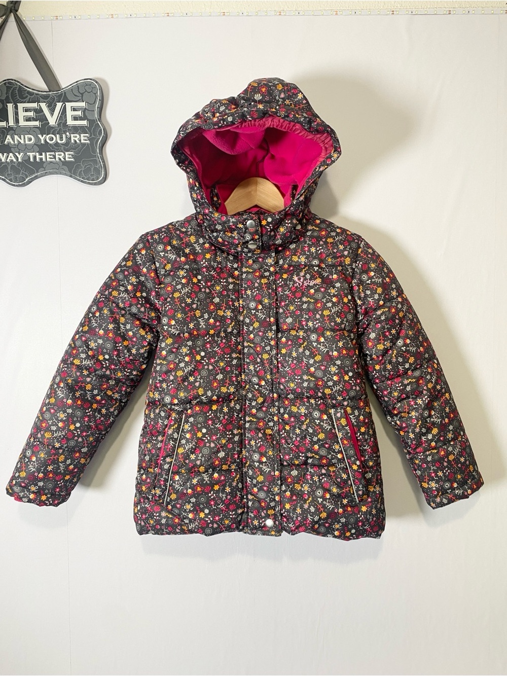 Stoic Wildflower Printed Ski Jacket Girls' Size 7 NWOT